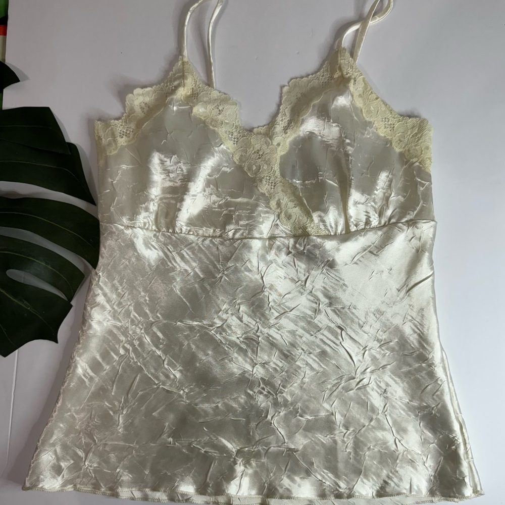 SOLD‼️Luxurious Satin Lace Cami Top